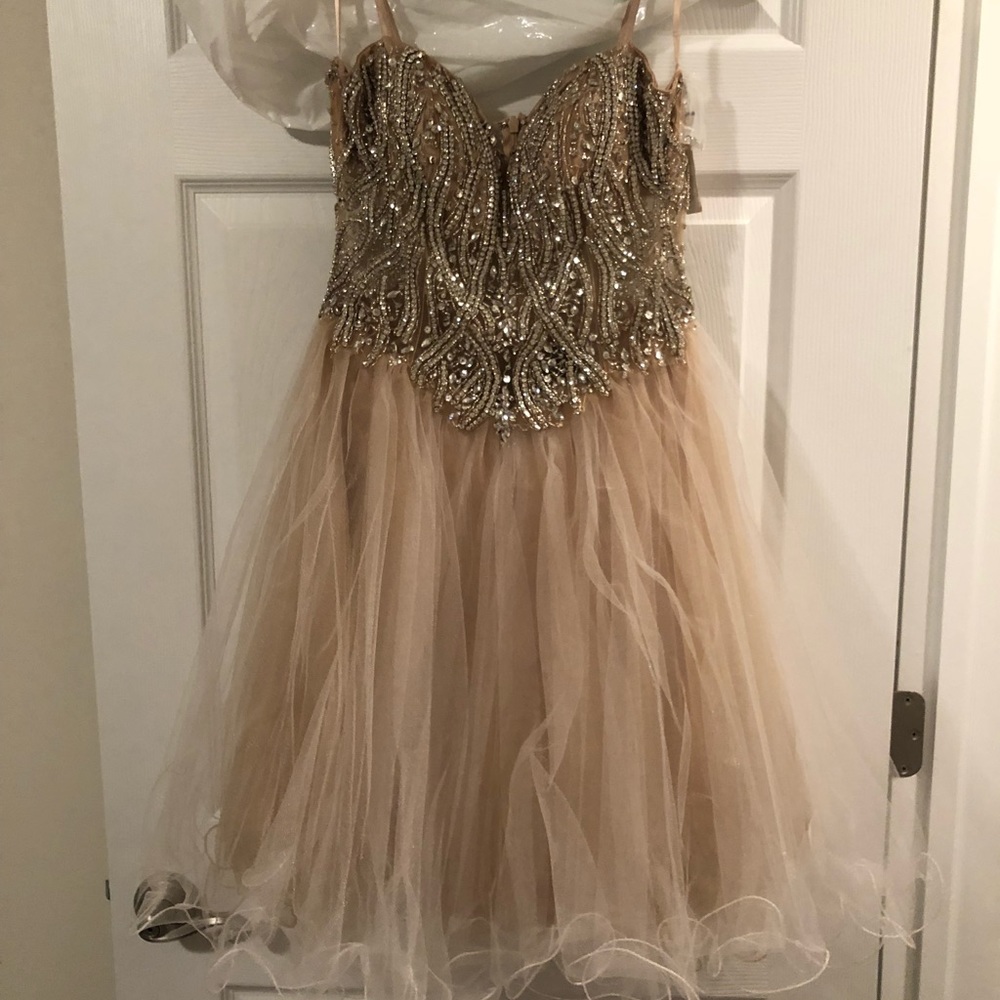 Dave and Johnny rhinestone dress